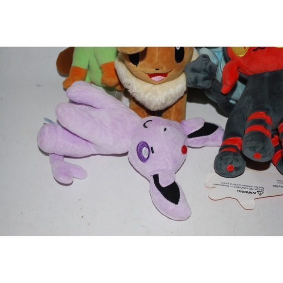 Pokémon Plush Lot – Eevee Evolutions (7 Plush) – Used – Wear on Blue Plush - Picture 3 of 5
